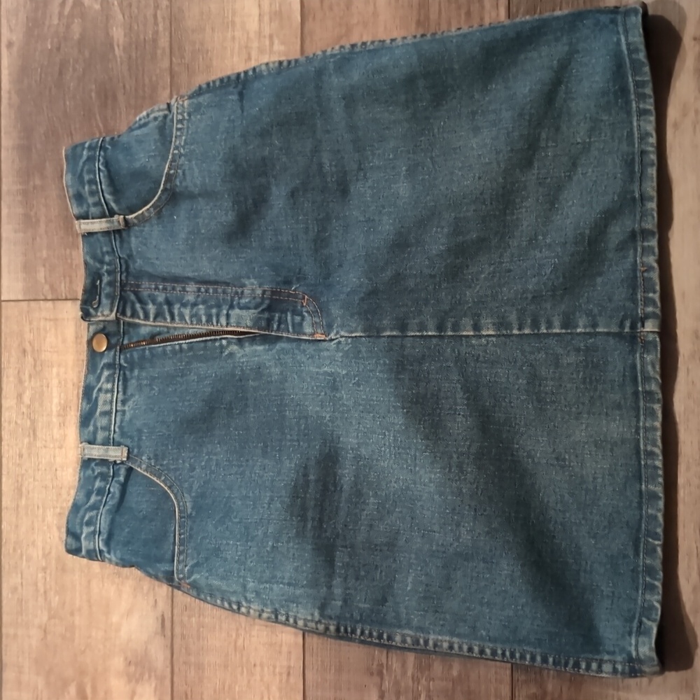 Rare VIntage 80s J Jordan bareback  denim jean skirt Size 11/12 Medium Wash E…